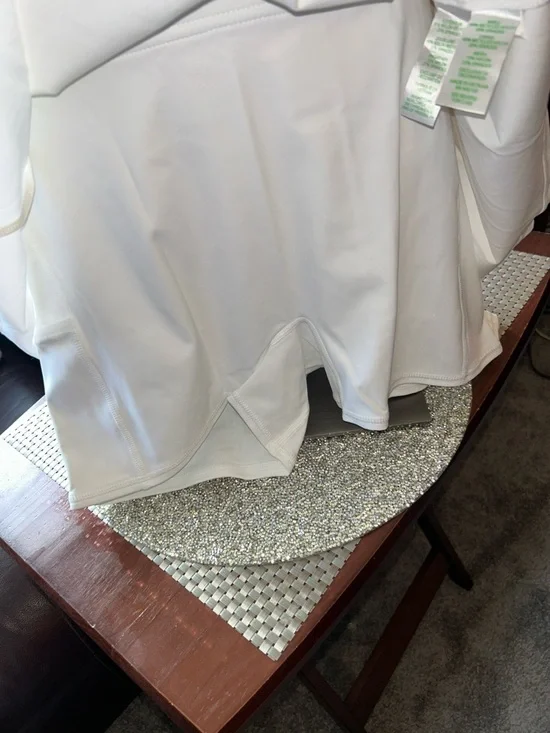 Lilly Pulitzer White Sleeveless Tennis Dress with Pleated Skirt& Shorts Size L - Picture 4 of 14